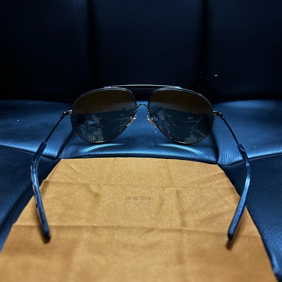 Brand New! Mcm Women’s Blue Aviator Mirrored Sunglasses - Picture 6 of 6